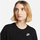 Спортска блуза Nike Sportswear Club за жени, памук, со кратки ракави, црна