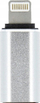 Adapter USB OEM Lightning (mashkull) në USB‑C (femër), metalik, argjendtë