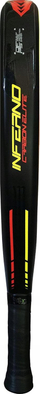 Raketë padeli Dunlop Inferno Carbon Elite, bërthamë EVA, karboni i plotë, e zezë portokalli