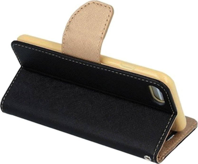 Kabullë Fancy Book për Xiaomi Redmi 9A, magnet, portofol, e zezë ari