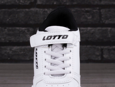 Atlete për kalamaj Lotto Toco BC K Jr, mbyllje me shirit ngjitës, taban gome, të bardha
