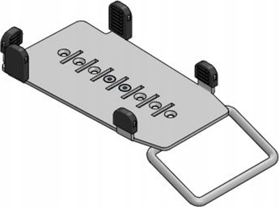 Плочка за монтирање Ergonomic Solutions SpacePole MultiGrip, за Ingenico IPP320 IPP350, со рачка, сива