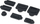 Set tapa mbrojtëse PSP30 për PS5, 7 copë, silikon, i zi