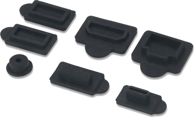 Set tapa mbrojtëse PSP30 për PS5, 7 copë, silikon, i zi