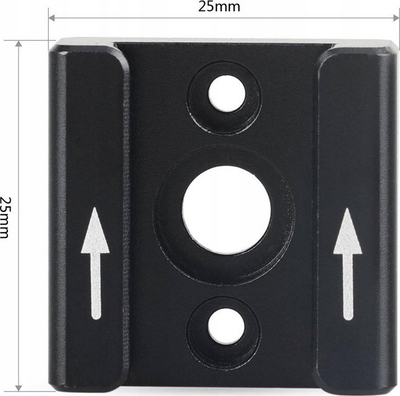 Mbajtëse cold shoe SmallRig 1241, 25 x 25mm, metal, e zezë