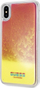 Futrollë Guess Glow in the Dark TPU për iPhone Xs Max, rozë sand me të verdhë