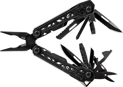 Multivegël GERBER Truss, 19 funskione, 11cm, e zezë