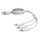 Kabull karikues Baseus Free2Draw 3 në 1, USB në Micro USB Lightning USB C, 3.5A, 1.1m, i bardhë