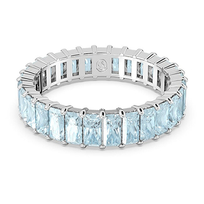 Unazë për femra Swarovski, e argjendtë/kaltër