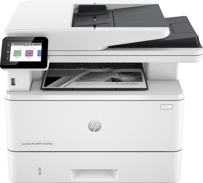 Мултифункционален печатач HP LaserJet Pro 4102fdw, A4, Wi-Fi, бел