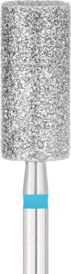 Frezë manikyri EXO Pro Diamond Cylinder 6mm, granulim mesatar, argjendtë