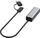 Përshtatës rrjeti Allnet USB 3.0 Type C dhe A, 2.5 Gbit/s, RJ45, gri