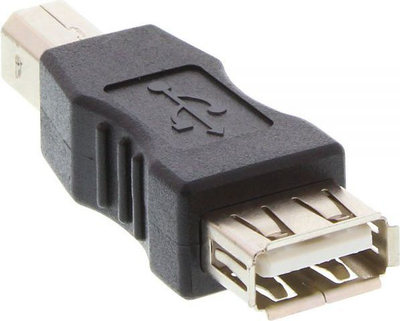 Përshtatës USB Inline USB A - USB B, i zi 