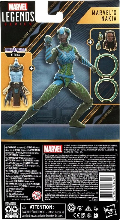 Figurine veprimi Hasbro Marvel Legends Nakia, 15cm, me aksesorë, shumëngjyrëshe