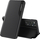 Këllëf telefoni Hurtel Eco Leather View Case për Xiaomi Redmi Note 11 Pro, tip libri, i zi