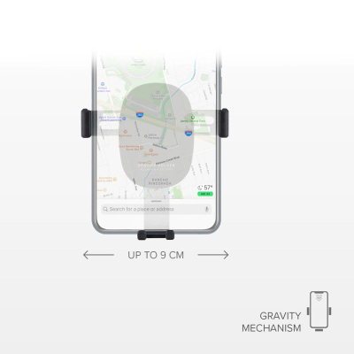 Mbajtëse telefoni për makinë SBS Gravity TESUPPCLIPGRAVK, te ajrosja, deri 6", e zezë