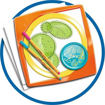 Set vizatimi Ravensburger Spiral Designer, spirale dhe mandala, për kalamaj 6+, shumëngjyrësh