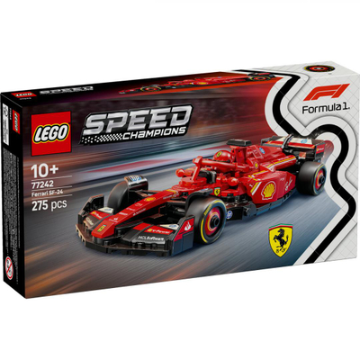 Lodër ndërtimi LEGO Speed Champions Ferrari SF-24 F1, model garash, për fëmijë 10+