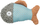 Lodër për mace Trixie Fish, tekstil dhe plush, me catnip