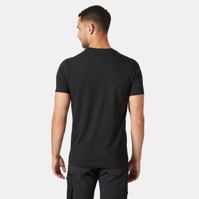 Bluzë Helly Hansen Workwear Classic Logo 993, pambuk 100%, e zezë