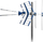 Antene TV Telmor W21 Combo, DVB T T2 DAB+, 5G Protected, gri