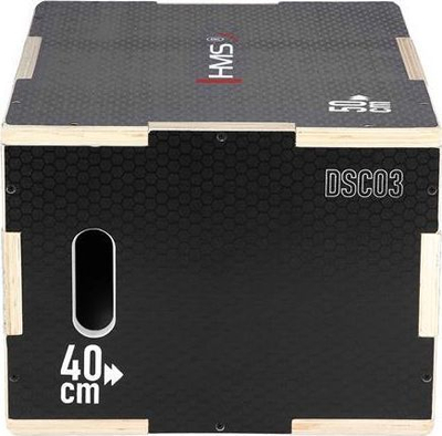 Kuti pliometrike HMS 50x40x30 cm, e zezë