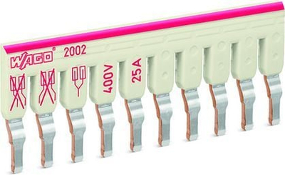 Jumper i shkallëzuar Wago 2002-480, 10 pozicione, 25A 400V