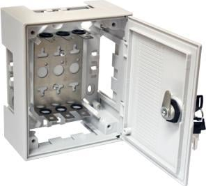 Kuti shpërndarëse telefonike Alantec TEL011, për module KRONE 30 çifte, ABS, e bardhë