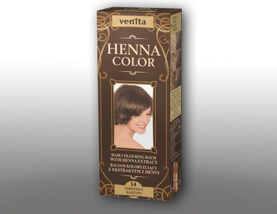 Balsam ngjyrues flokësh Venita Herbal Balms Henna Color 14 Chestnut, 75ml, gështenjë natyrale