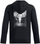 Дуксер со капуљача Under Armour Project Rock Rival Kids, за деца, црн