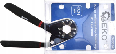Çelës universal GEKO Bionic Wrench G00860, 8\", 12-21mm, dorezë kundër rrëshqitjes