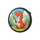 Kuti mbrojtëse Hurtel AirTag Badge Case, silikon, me dinosaur, e zezë