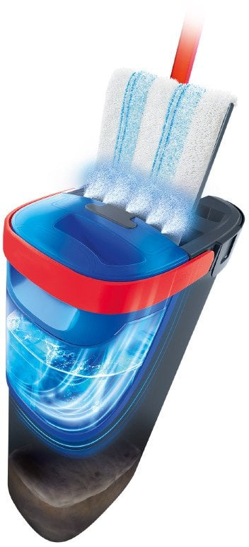 Mop i sheshtë Vileda H2Pro Flat System, me sistem spërkatje, gri