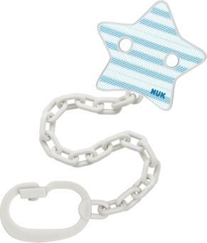 Zinxhir biberoni NUK Soother Chain, me kapse, rozë