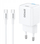 Karikues muri Bwoo GaN PD 30W, USB C, me kabllo C në C 60W, i bardhë