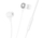 Kufje me kabllo Hoco M116 Benevolent, in ear, 1.2m, të bardha