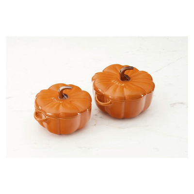 Enë gatimi qeramike Staub Cocotte Pumpkin, 12 cm, 0.5L, portokalli