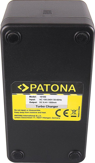 Karikues kartele Patona Turbo Charger për bateri Sony NP-F550, ngjyrë e zezë