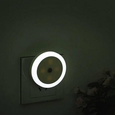 Lampë nate ZD104 LED, me sensor nate, 1W, e bardhë