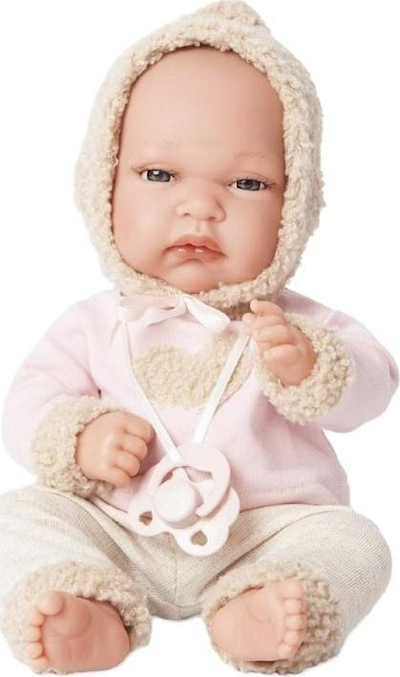 Kukull Antonio Juan Baby Toneta, 33 cm, vinil, rozë