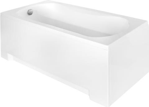 Set komplet vaskë akrilike Besco Aria 170x70, montim me kornizë, e bardhë