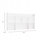 Organizues tavoline Kuba Desk Topper, 130 cm, 5 rafte, i bardhë mat