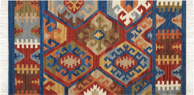 Тепих од волна ЈРВЕШ волнен килим, 80 x 150 см, шарен