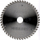 Teh sharre rrethore Hikoki 752438, 190x30 mm, 48 dhëmbë, ngjyrë argjendtë