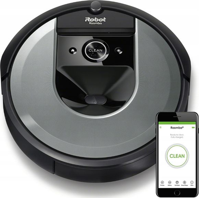 Robot fshesë IRobot Roomba I715040, filtër AeroForce, bateri Lithium Ion, ngjyrë zi-gri