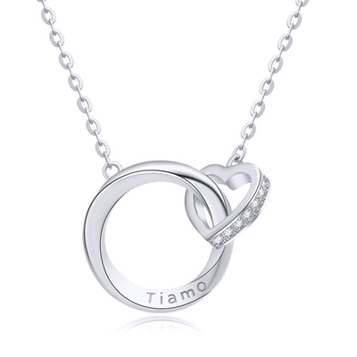 Qafore për femra Moiss Heart ETERNITY N0001039, e argjendtë