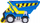 Kamion lodër Paw Patrol Wheeler Bark Yard Deluxe Dump Truck, me drita e zëra, interaktiv, shumëngjyrësh