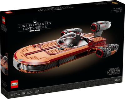 Set LEGO Star Wars 75341 Landspeeder i Luke Skywalker, Ultimate Collector Series, 1890 copa, shumëngjyrësh