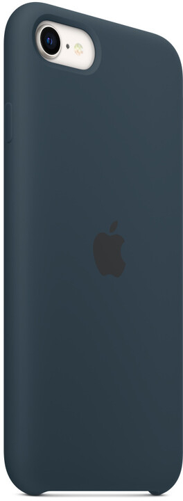 Apple силиконска маска за iPhone SE (2022), Морска сина боја