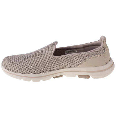 Atlete për goca Skechers, slip-on, air mesh, ngjyrë taupe